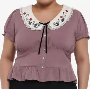 Her Universe Disney Snow White And The Seven Dwarfs Peasant Woven Top